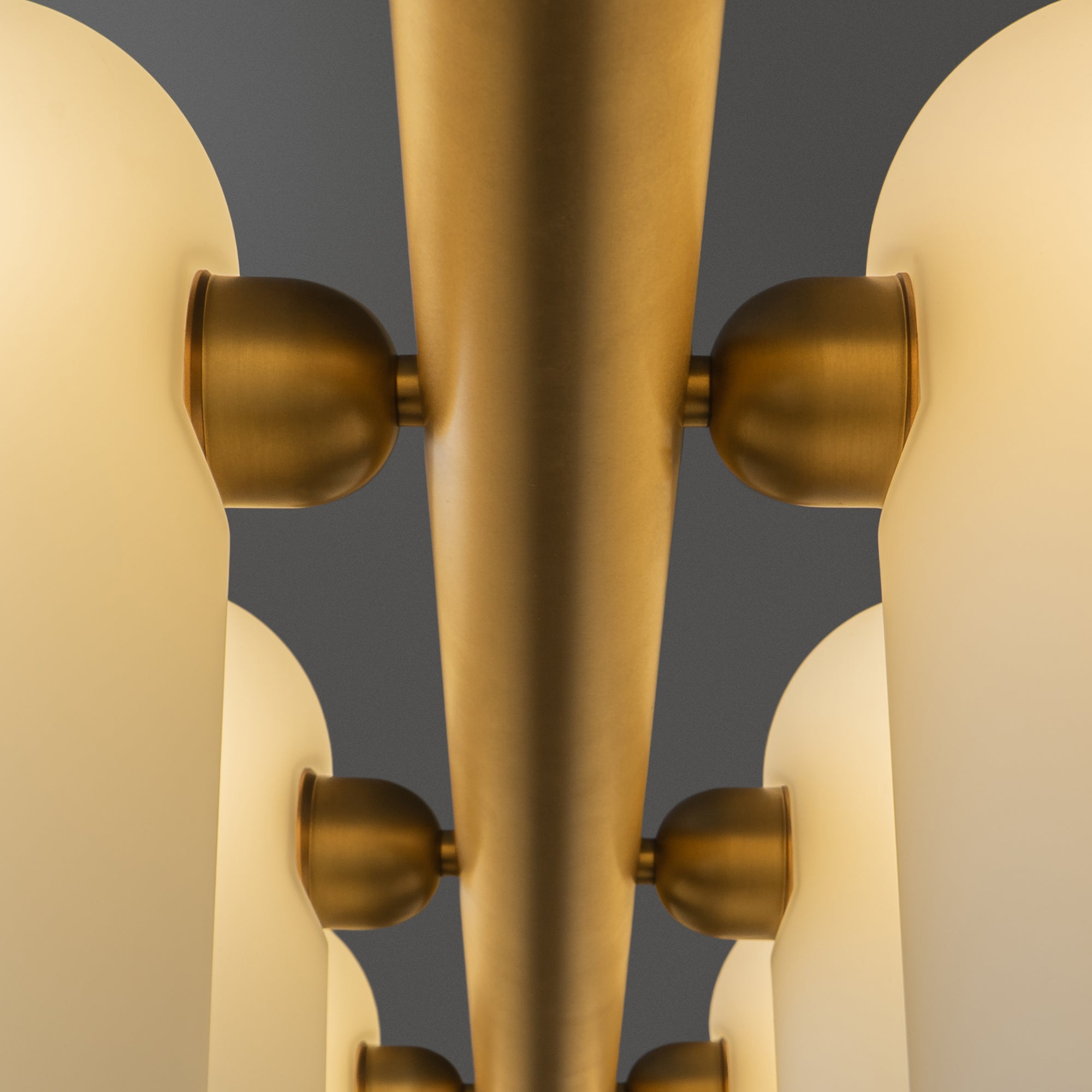 Schwung Odyssey Linear Chandelier Burnished Brass | Small